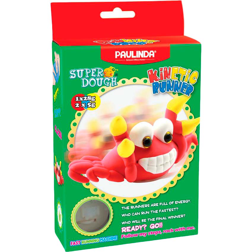 

Масса для лепки PAULINDA Super Dough Running Race Краб (PL-081183-2), Масса для лепки Super Dough Running Race Краб