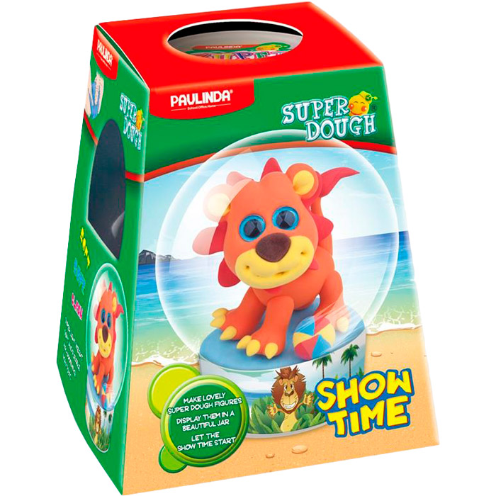 

Масса для лепки PAULINDA Super Dough Show time Лев, Масса для лепки Super Dough Show time Лев