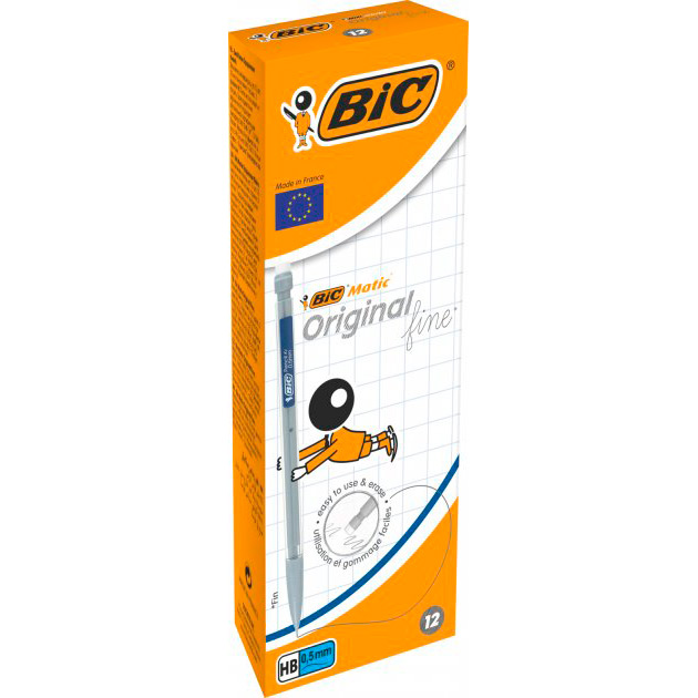 Набір механічних олівців BIC Matic Original Fine 0.5 мм 12 шт (3086126604589)