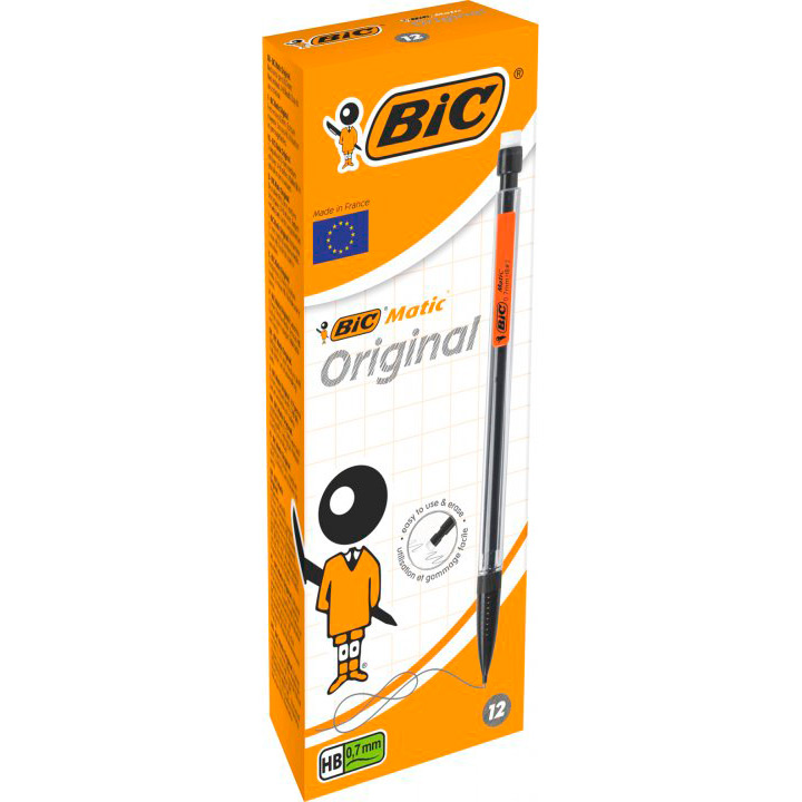 Набір механічних олівців BIC Matic Original 0.7 мм 12 шт (3086126604596)