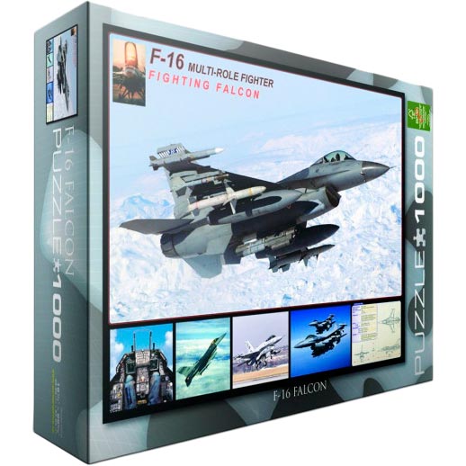 

Пазл EUROGRAPHICS F-16 в полете 1000 элементов (6000-4956), Пазл F-16 у польоті, 1000 ел.