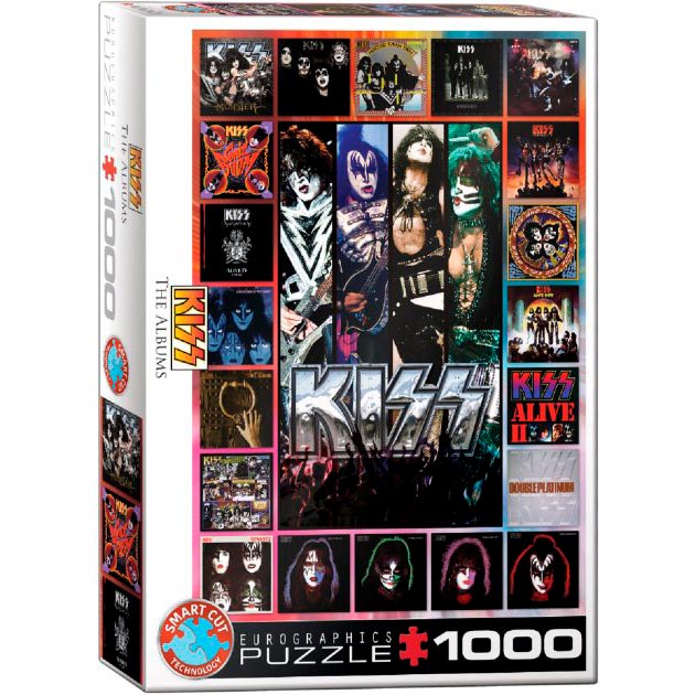 

Пазл EUROGRAPHICS Kiss Альбомы 1000 элементов (6000-5305), Пазл KISS. Альбоми 1000 ел.