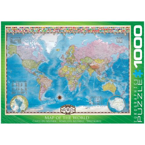 Пазл EUROGRAPHICS Карта Світу 1000 елементів (6000-0557)