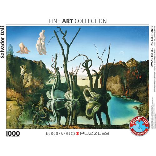 Пазл EUROGRAPHICS Лебеди, отражающиеся в слонах Сальвадор Дали 1000 элементов (6000-0846) Возраст от 10 лет 