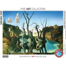 Пазл EUROGRAPHICS Лебеди, отражающиеся в слонах Сальвадор Дали 1000 элементов (6000-0846)