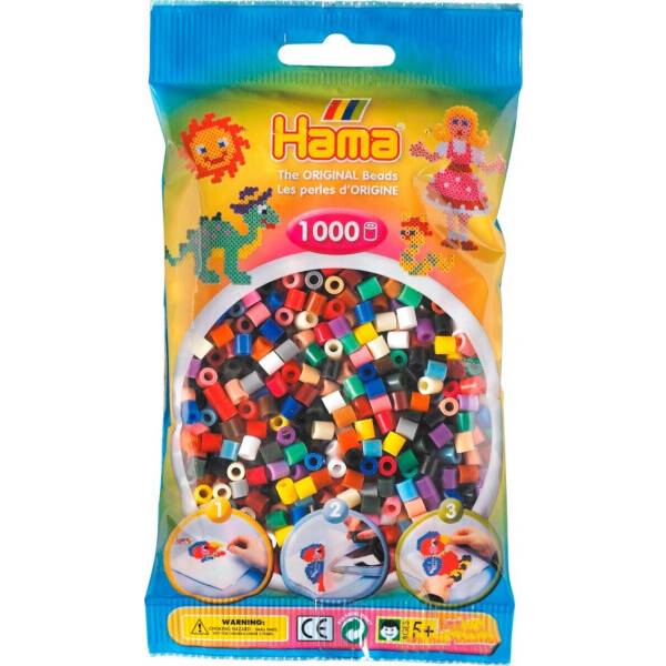 

Термомозаика HAMA Midi 5+ 22 цвета 1000 шт (207-67), Термомозаїка MIDI 5+, 1000шт, 22 кольора