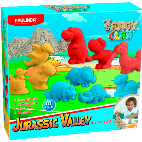 Песок для творчества Paulinda Sandy Clay Jurassic Valley 600 г (PL-140019)