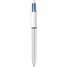 Набор шариковых ручек BIC 4 Colours Shine Silver 1 мм 12 шт (3086123343979)