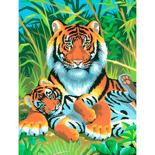 Набор для творчества Sequin Art PAINTING BY NUMBERS JUNIOR Tigers (SA0029)