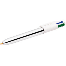 Ручка кулькова BIC 4 Colours Shine Silver 1 мм (3086123310384)