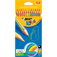 Карандаши цветные BIC Evolution Stripes 12 цветов (3086123499102)