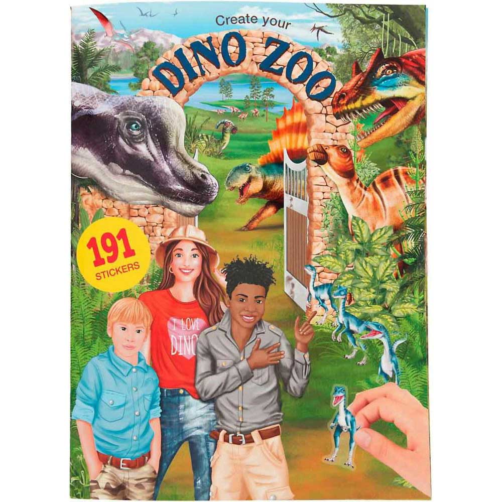 

Альбом DINO WORLD Dino Zoo (411400), Зоопарк з динозаврами, альбом для розф. (411400)
