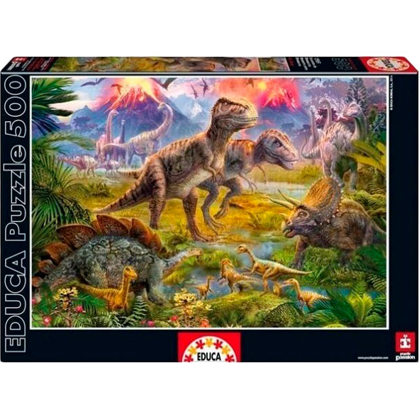 

Пазл EDUCA Встреча динозавров 500 элементов (EDU-15969), Пазл "500" - Зустріч динозаврів (15969)