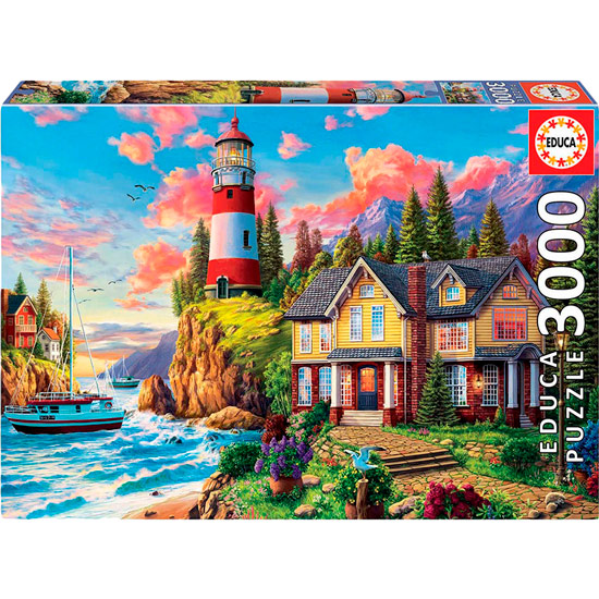 

Пазл EDUCA Маяк, пейзаж 3000 эл (18507), Пазл "3000" - Маяк, пейзаж. (18507)