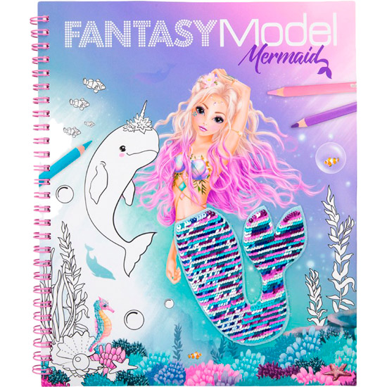 

Альбом-раскраска FANTASY MODEL Русалочка с пайетками (411153), Альбом для раскраш. з паєтк.Русалонька (411153)