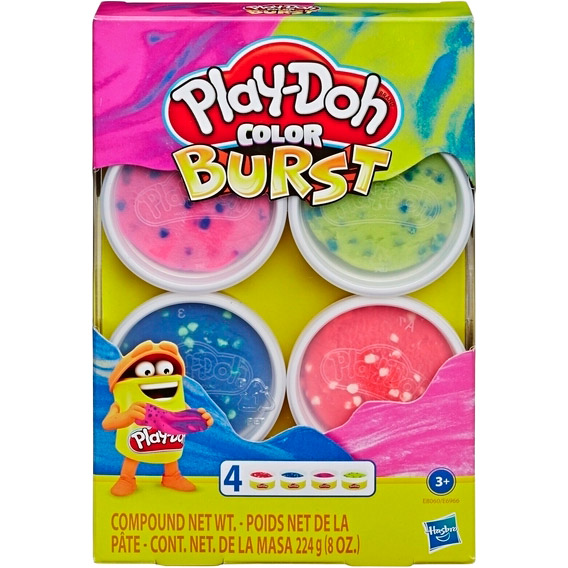 

Набор для лепки HASBRO Play-Doh Взрыв цвета Яркие цвета (E6966_E8060), PLAY-DOH "Кольоровий вибух" веселка 4б.