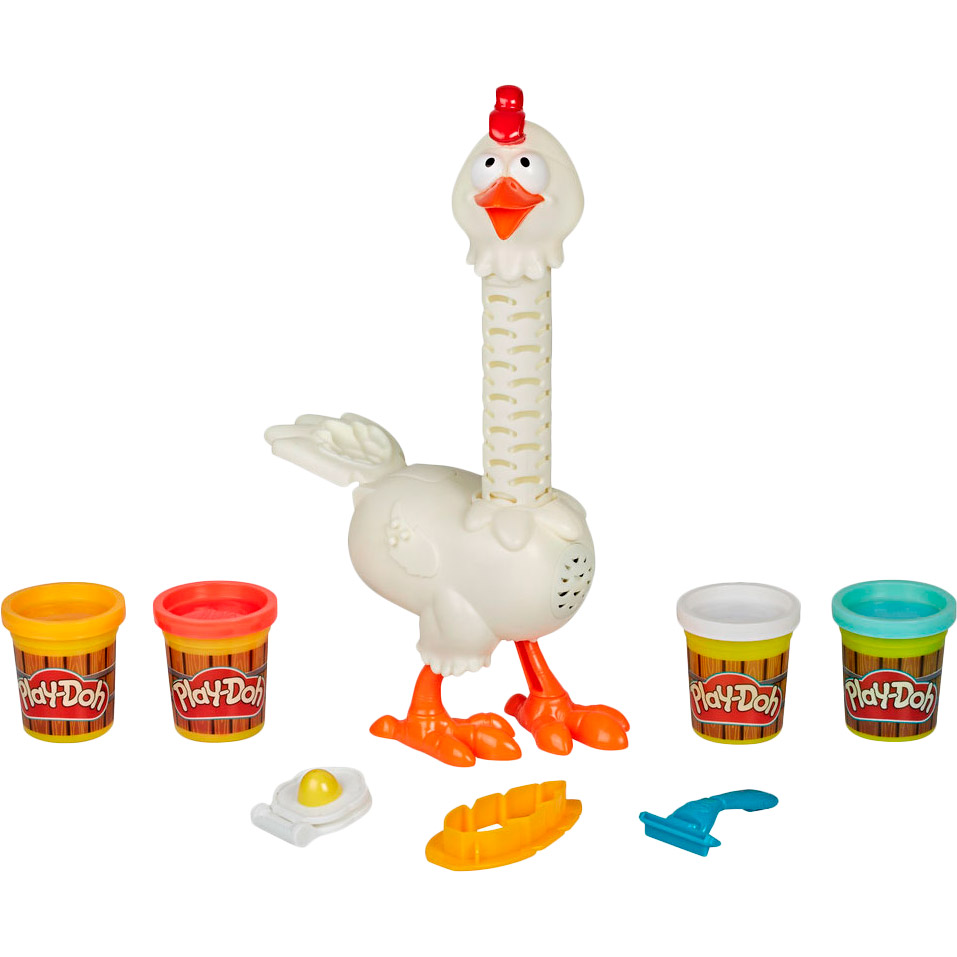 

Игровой набор для лепки HASBRO Play-Doh Курочка Чудо в перьях (E66475L0), PLAY-DOH Ігр. набір КУРОЧКА-ДИВО В ПІР'ЯХ 227г