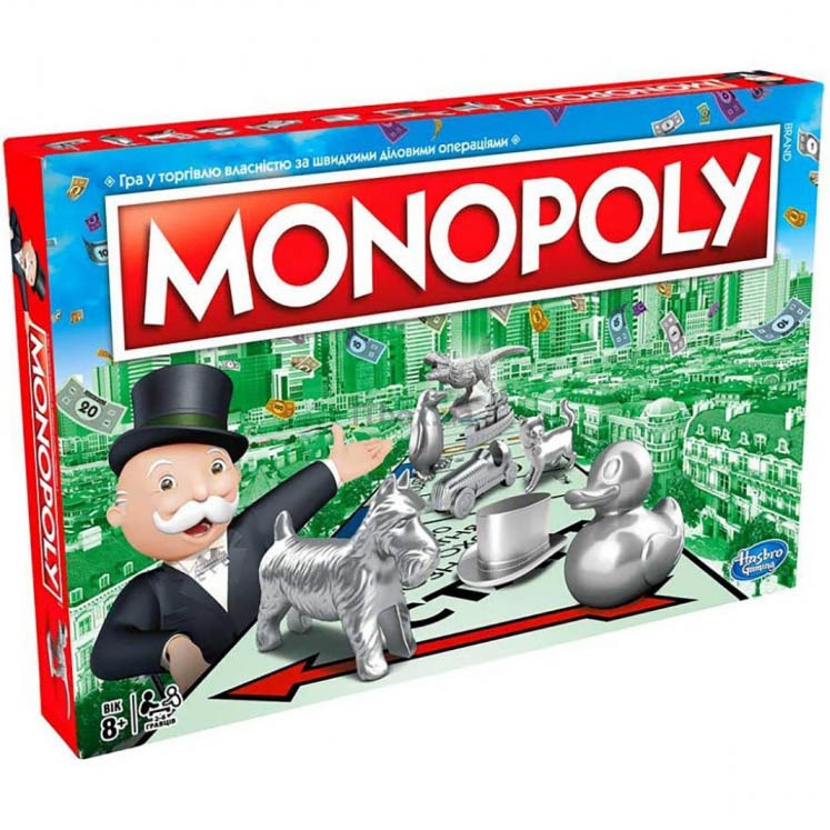 

Настольная игра HASBRO MONOPOLY Классическая Укр (C1009657), MONOPOLY Класична Монополія укр. Оновлена