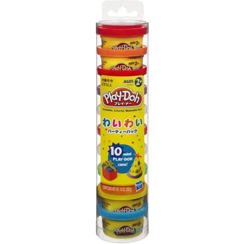 

Набор для лепки HASBRO PLAY-DOH (22037477), PLAY-DOH Набір пластиліну 10 шт у тубусі