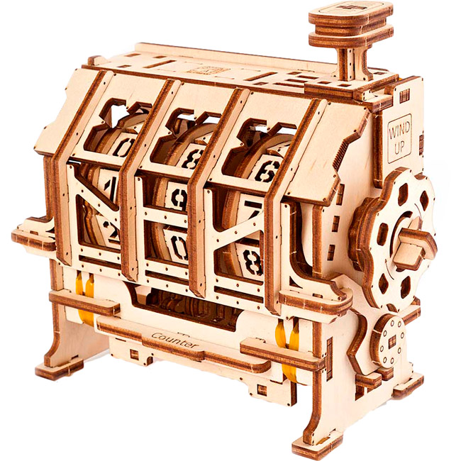 

Механический 3D пазл UKRAINIAN GEARS STEM Счетчик (70130), Механічна STEM-модель «Лічильник» (70130)