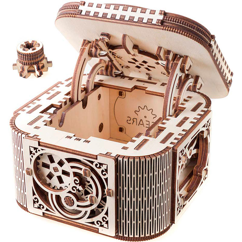 Механический 3D-пазл Ukrainian Gears Шкатулка с секретом 190 элементов (70031)