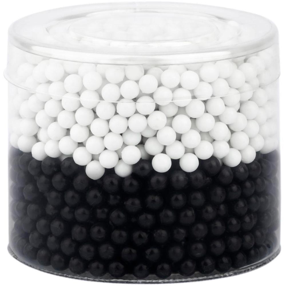 

Дополнительные шарики XOKO для аквамозаики Mix 2 Color White/Black (XK-PRL-150-Wh/BK), Додаткові кульки до аквамозаїки Mix 2 Color
