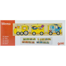 Пазл деревянный GOKI Цветной паровоз (56945)