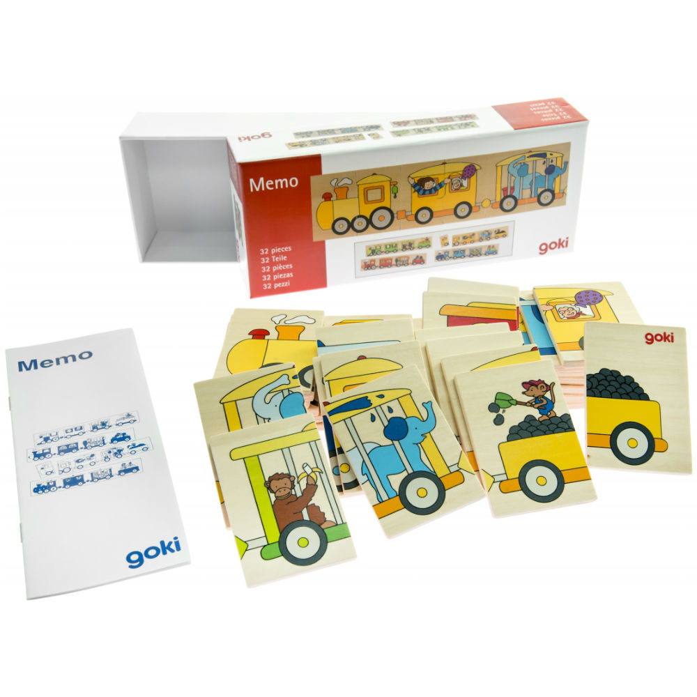 Пазл деревянный GOKI Цветной паровоз (56945) Возраст от 2 лет