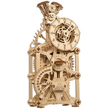 Механический 3D пазл UKRAINIAN GEARS Часы Двигатель (70217)