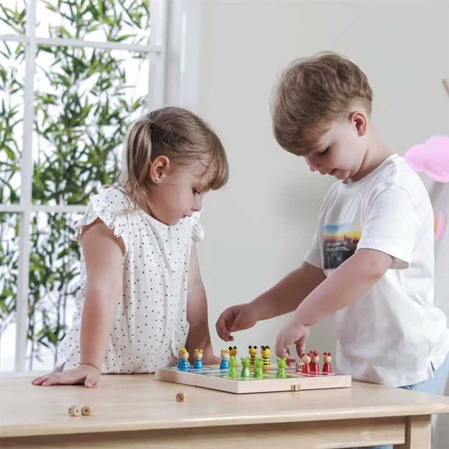 Настільна гра VIGA TOYS Лудо (50064) Предмет вивчення логіка