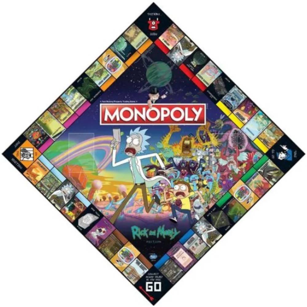 Настольная игра WINNING MOVES Rick and Morty Monopoly (2701) Возраст от 16 лет