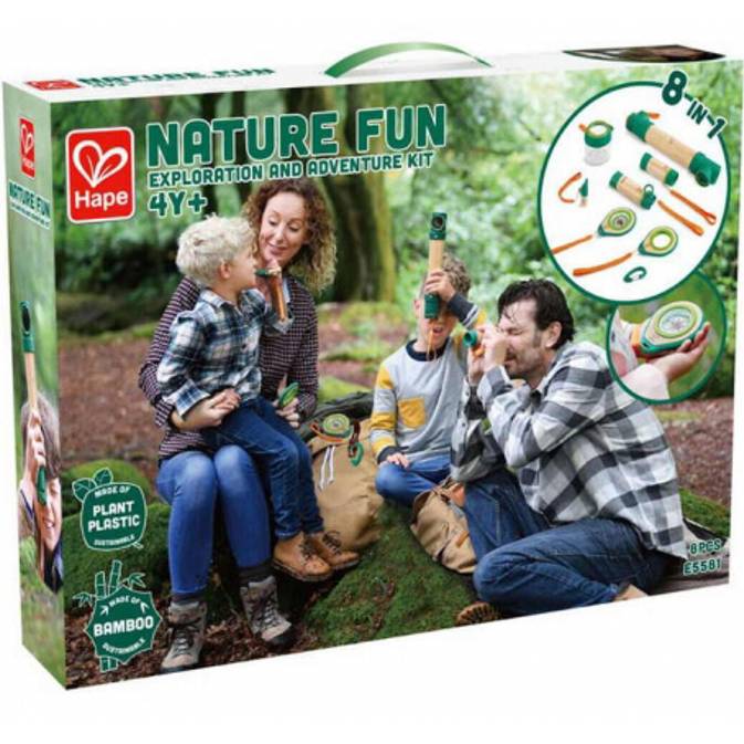 Набір натураліста HAPE Nature Fun Дослідження та пригоди 8 в 1 (E5581) Для кого універсально