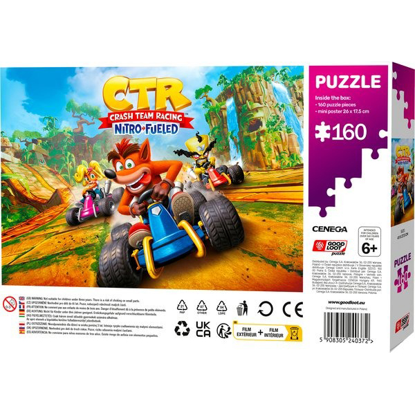 Пазл GOODLOOT Crash Team Racing Nitro-Fueled Puzzles, різнокольоровий (5908305240372) Колір багатобарвний