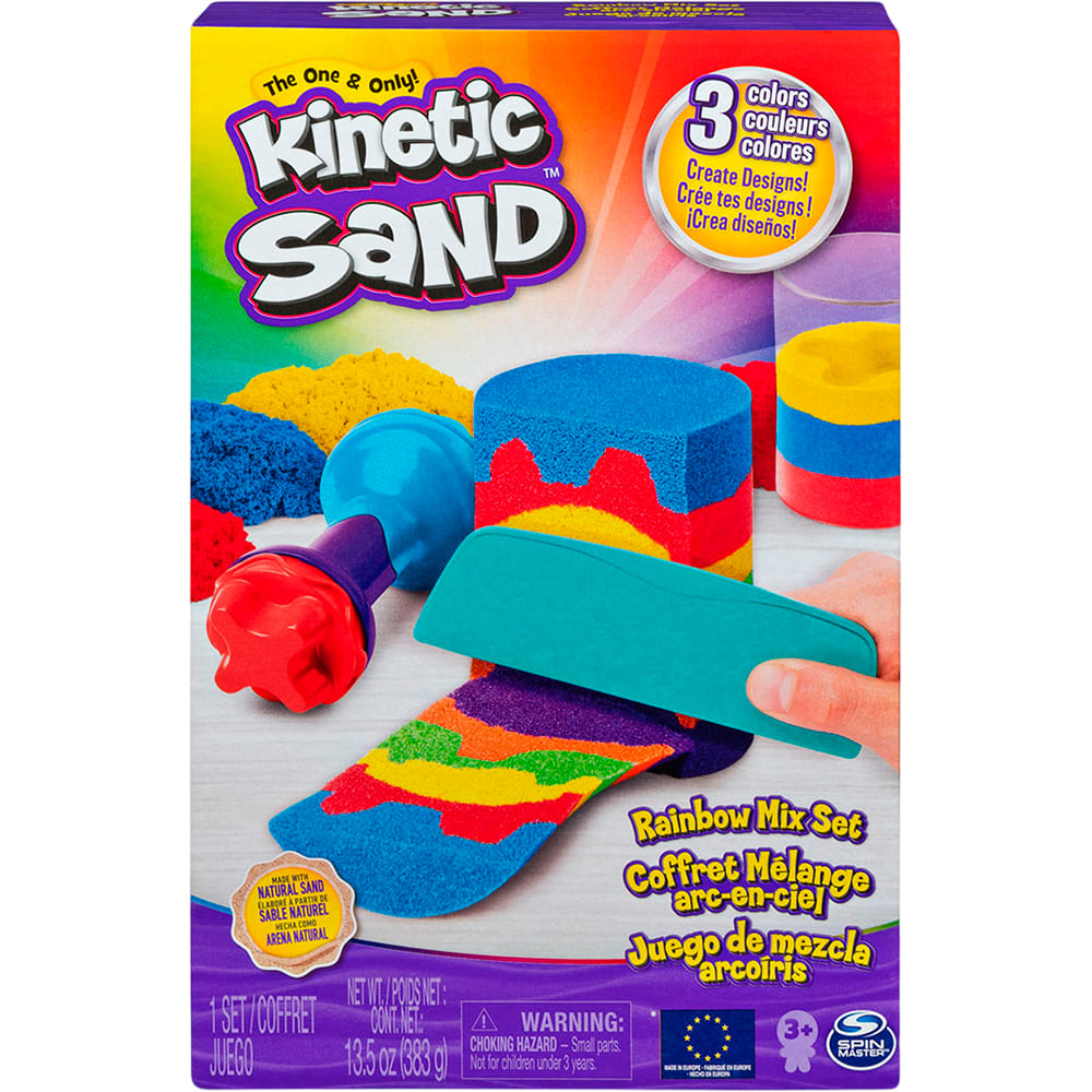 Набор кинетического песка Kinetic Sand Радужный микс (71474)