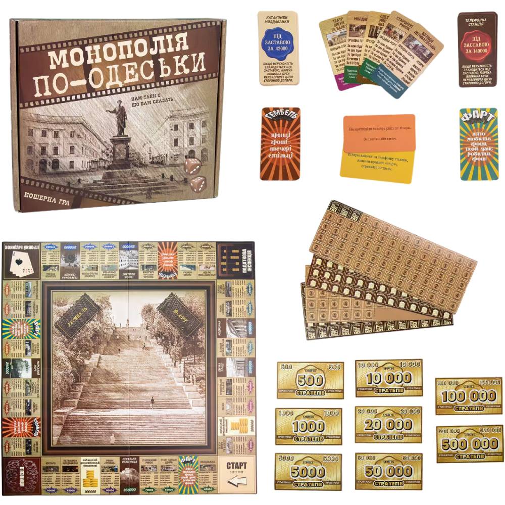 Настольная игра STRATEG Монополия по-Одесски укр (30318) Для кого универсально