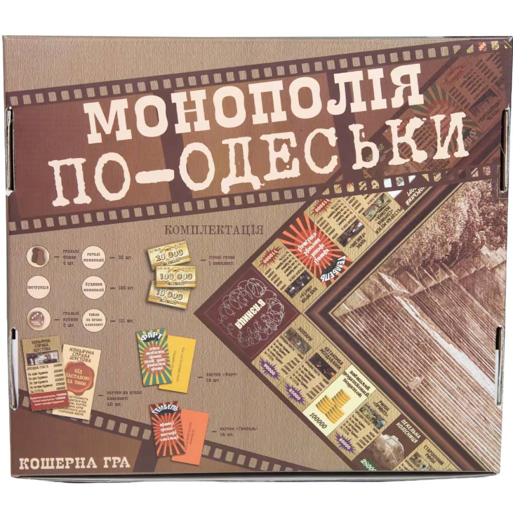 Настольная игра STRATEG Монополия по-Одесски укр (30318) Возраст от 8 лет 