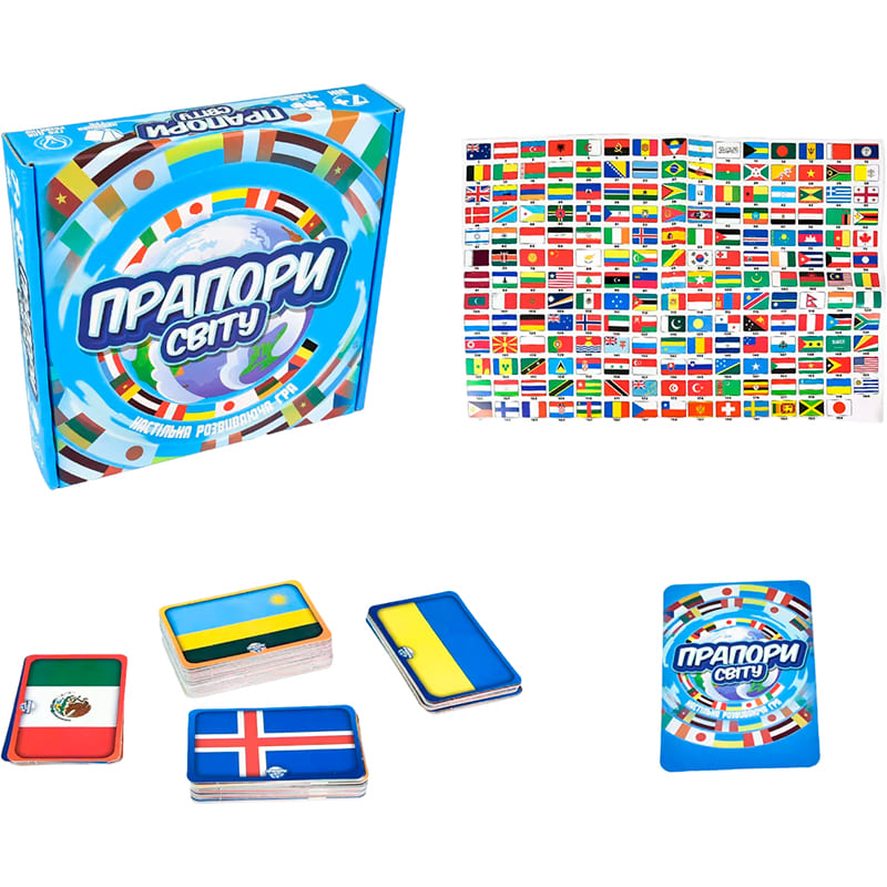 Настольная игра STRATEG Флаги мира (30445) Предмет изучения география