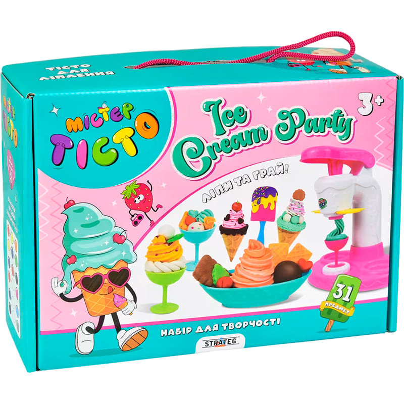 Набір для творчості STRATEG Містер тісто Ice Cream Party (41017)