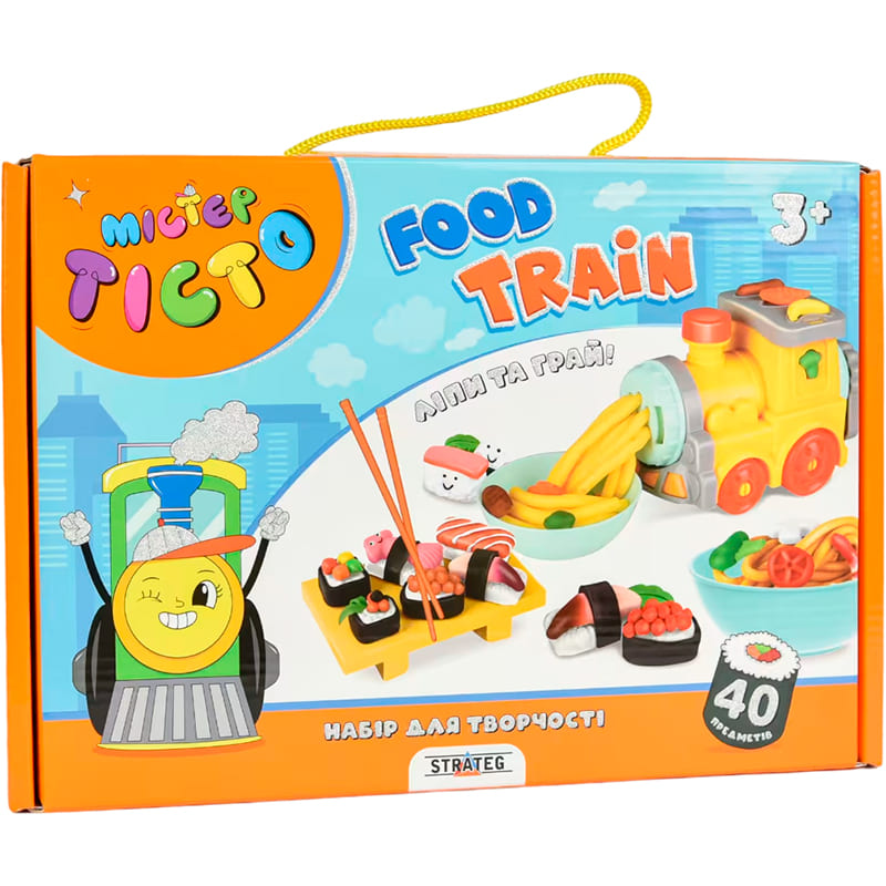 Набор для творчества STRATEG Мистер тесто Food Train (41027)