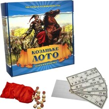 Настольная игра STRATEG Лото з деревянными бочонками Козацкое (341)