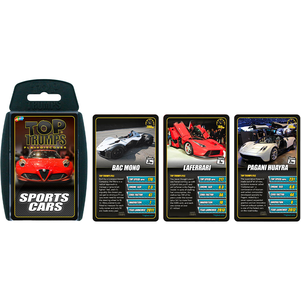 Настольная игра WINNING MOVES TOP TRUMPS Sports Cars ver. EN (WM01608-EN1-6) Возраст от 6 лет 