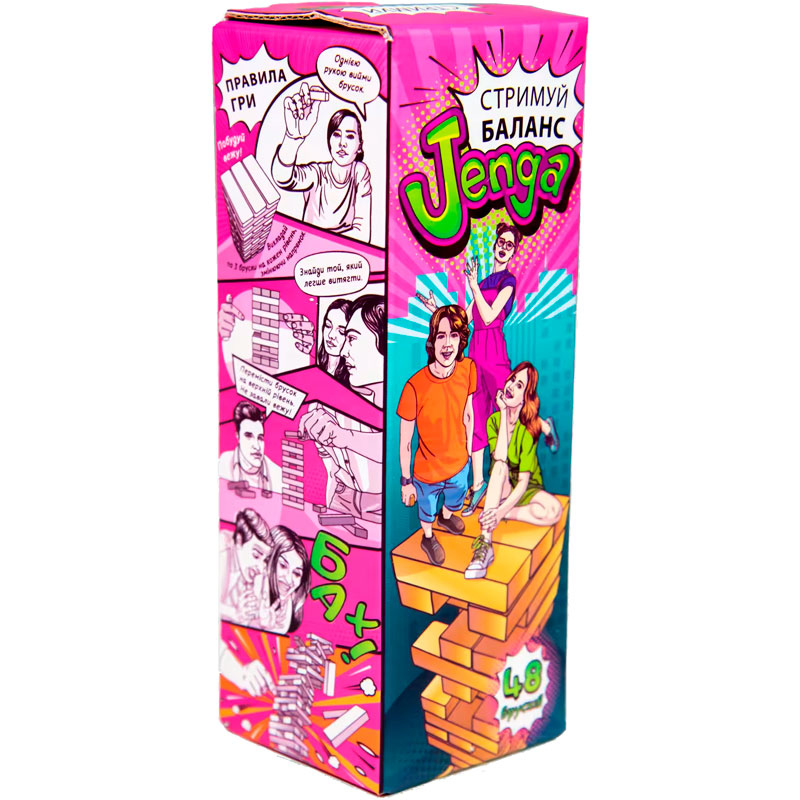 Настольная игра STRATEG Jenga Сдерживай баланс (30722)