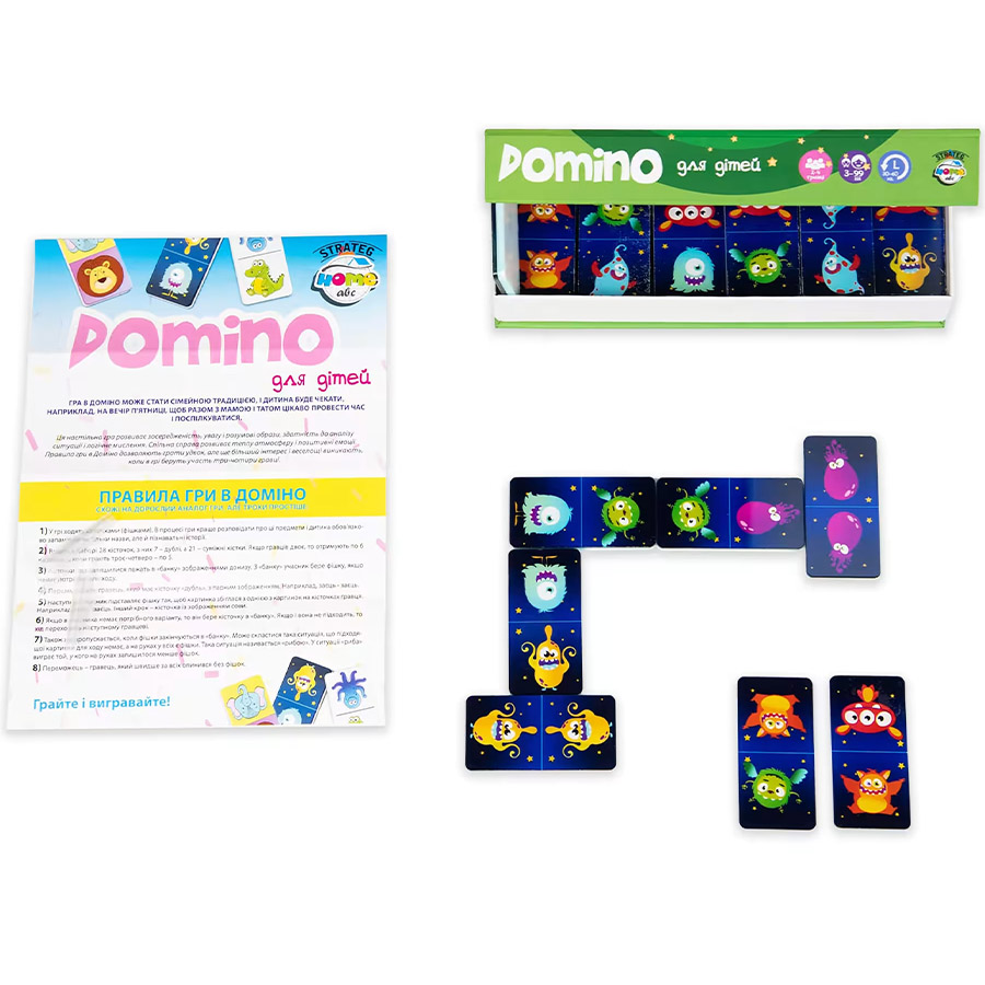 Настольная игра STRATEG Domino Limited edition укр (30736) Для кого универсально