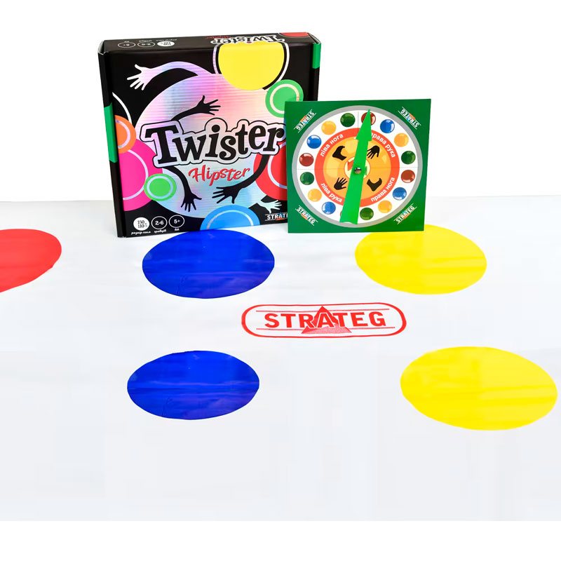 Настольная игра STRATEG Twister-hipster (30628) Предмет изучения логика 