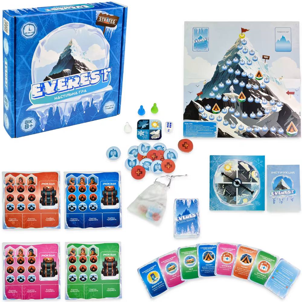 Настольная игра STRATEG EVEREST на украинском языке (30417) Предмет изучения логика 