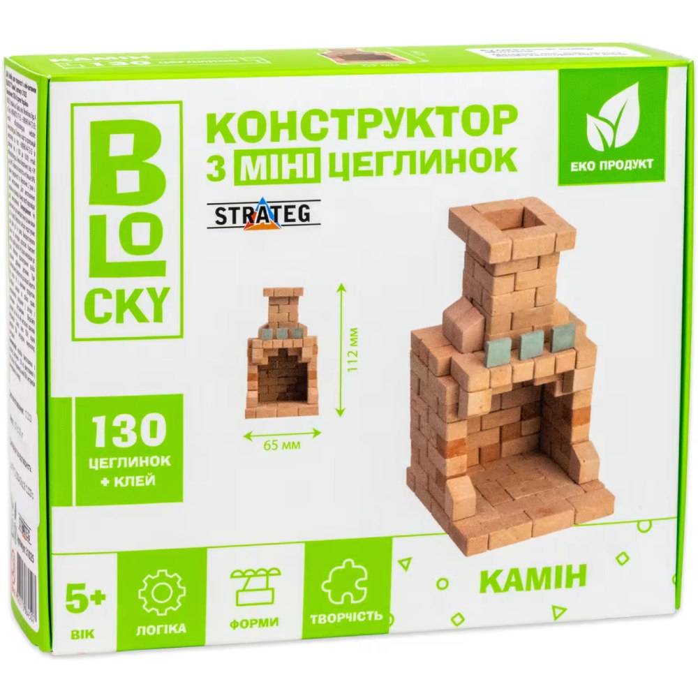 Набор для творчества STRATEG BLOCKY Камин (31025)