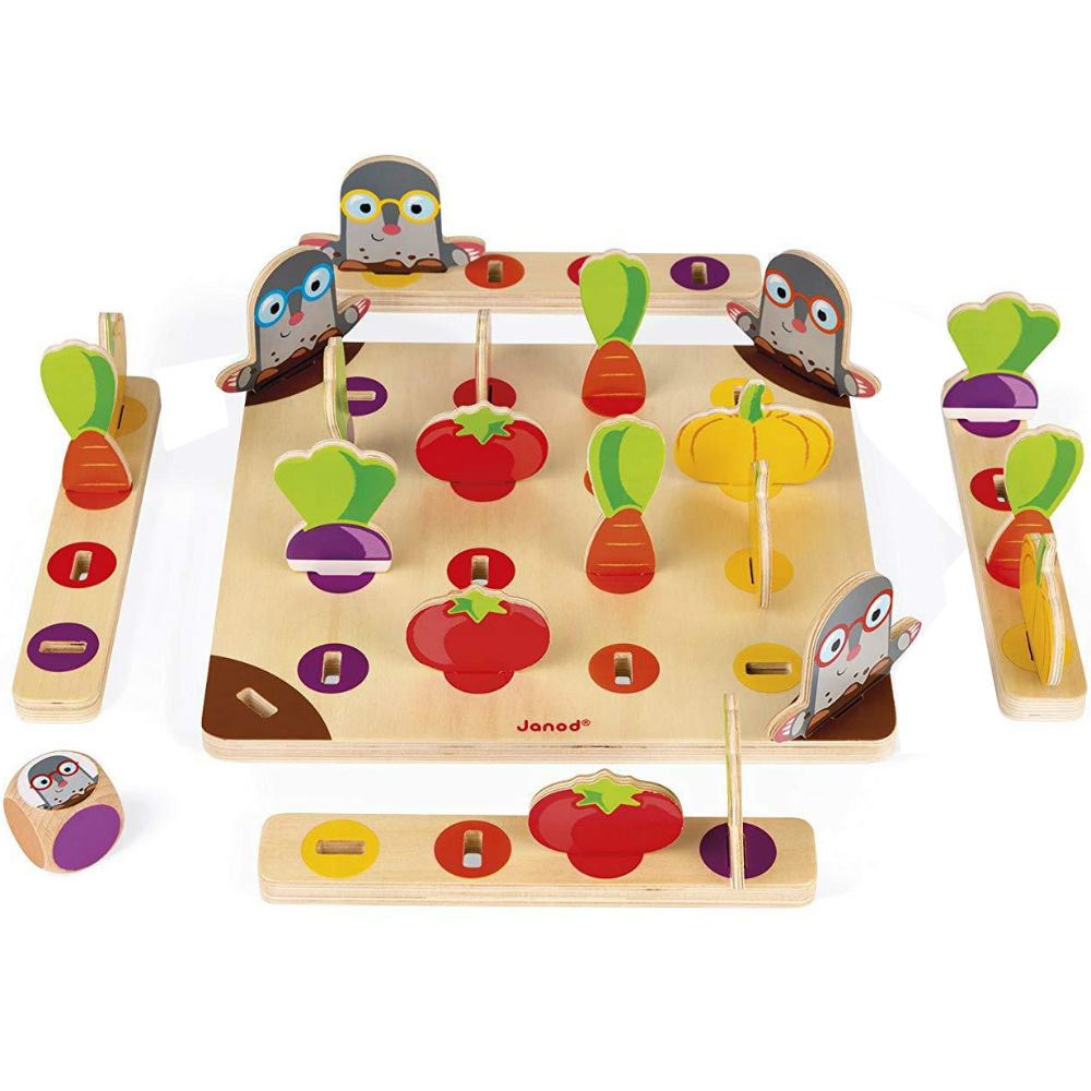 Настольная игра JANOD Осторожно Кроты (J08246) Предмет изучения зоология 