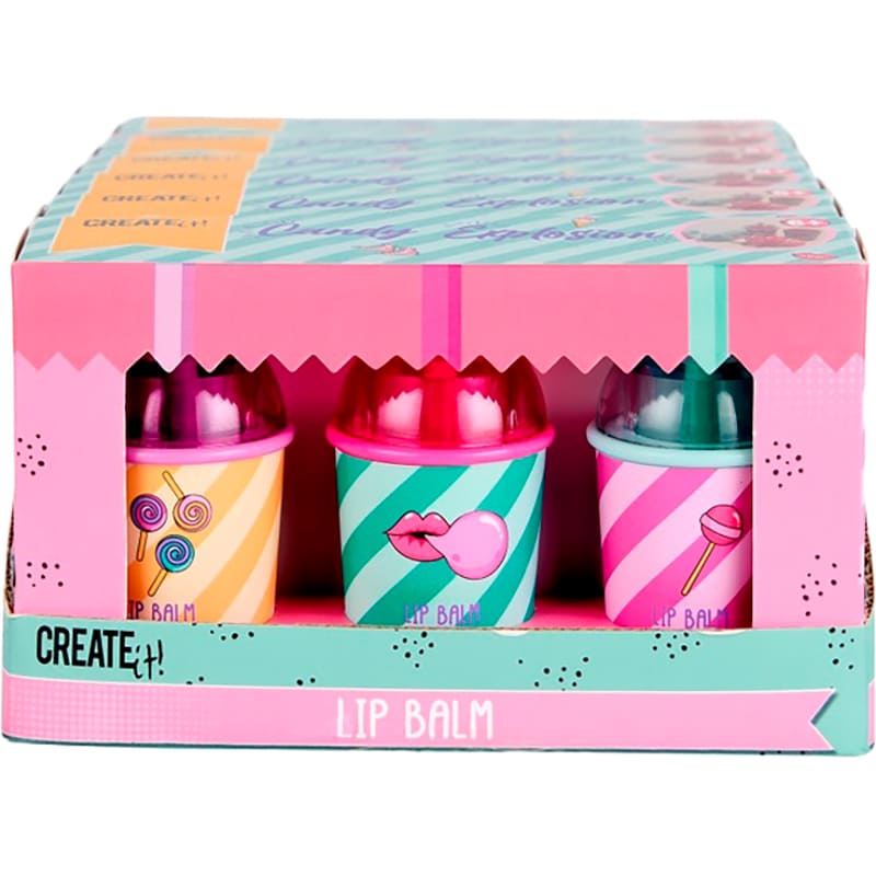 Набор бальзамов для губ CREATE IT! CANDY 3 шт (84840) Рисование детская косметика