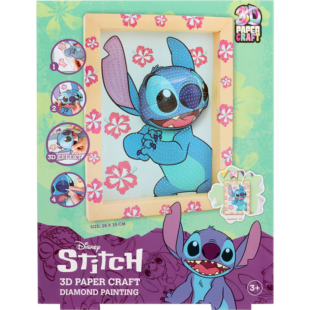 Набір DISNEY Stitch Мозаїка алмазна 3D в рамці (ST24333)