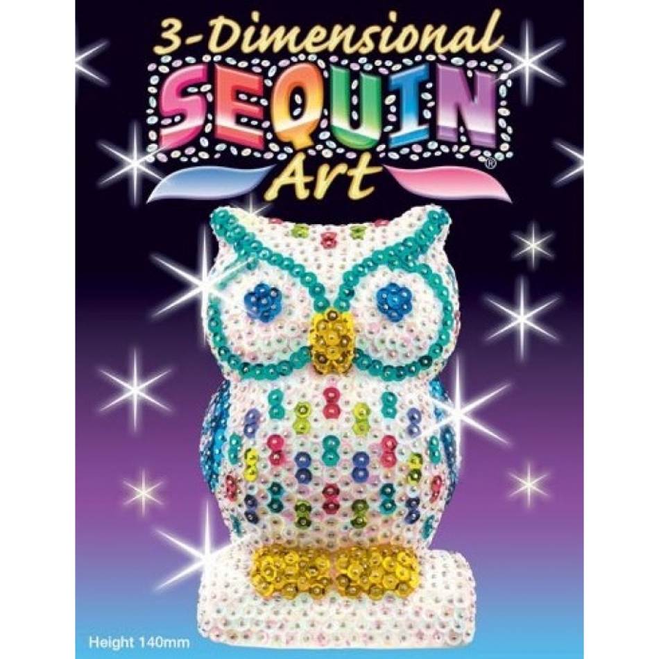 Набор для творчества SEQUIN ART 3D New Owl (SA1409)
